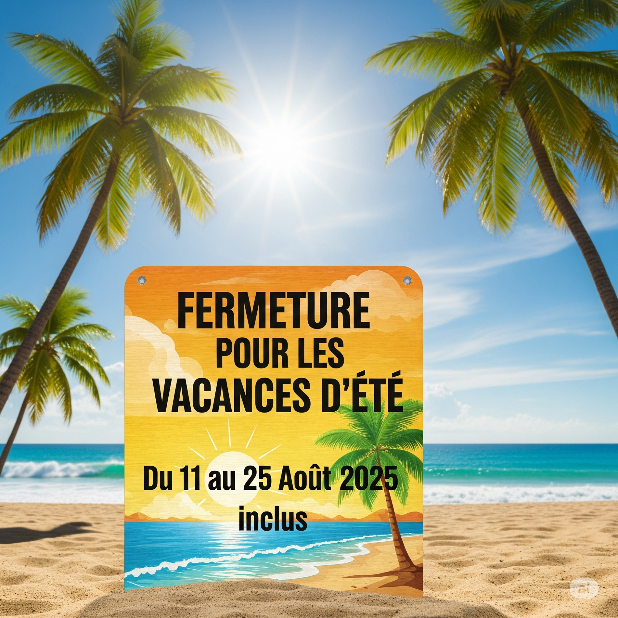 fermeture estivale cpg